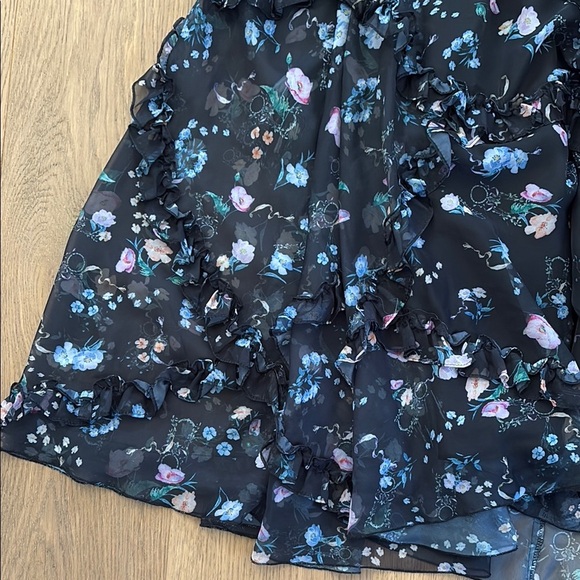 Mac Duggal floral ruffle dress size 10 - Picture 7 of 8